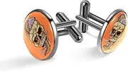 [Generic] Men's Cufflinks, Skull and Rainbow Cloud Cuff Links for Men, Classic Cufflinks Black for Suit Shirt Wedding Business Birthday Jewelry Gift