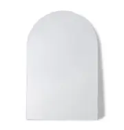 E Style Alexa Decorative 215cm Iron/MDF Silver Floor Mirror Home Decor White