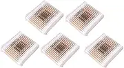 OFFIGAM 500Pcs Cotton Swabs with Wooden Sticks Double Tipped Design Safe for of Cotton Stick Swabs for Makeup and Daily Use