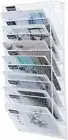 PAG 8 Pockets Wall File Holder Wall Mounted Mail Organizer Metal Chicken Wire