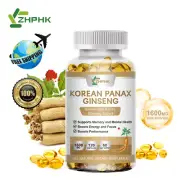 Pure Korean Red Panax Ginseng Extract - Male Enhancing Capsules 120 Capsules