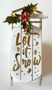 Bath & Body Works Let it Snow Sled Wallflower Fragrance Plug New Holiday Winter