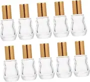 AUTSUPPL Convenient Essential Oil Bottles Set 10pcs Small Glass Roller Bottles for Travel Leakproof Design