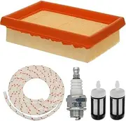KIXURO BR340 Air Filter Tune Up kit, for, BR320 BR380 BR400 BR420 SR430 SR420 BR420c Backpack Leaf Blower Parts 4203 141 0301 Blower Service Spark Plug Kit Garden Machinery Air Filter Kit