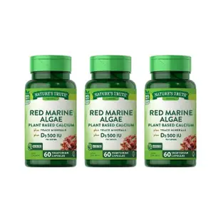 【Nature’s Truth 綠萃淨】愛爾蘭海藻+D3複方膠囊3瓶組(共180粒)