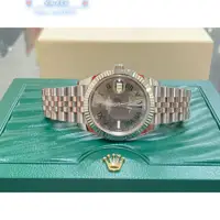 在飛比找蝦皮購物優惠-勞力士 灰面綠羅馬126334 Datejust II腕錶