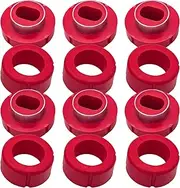 7-108 Body and Cab Mount Bushing Kit Compatible with Chevy C/R10/20K/V10/20/30 1500/2500 2WD/4WD 1981-1987 Fit for GMC C/R1500/2500K/V1500/2500/3500 Polyurethane Body Cab Mounts Red 1981-1987