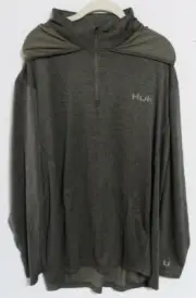 HUK COLDFRONT 1/4 ZIP LONG SLEEVE HOODIE UPF 50+ - SIZE XXXL - NWT