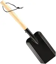 1Pc Portable Garden Shovel with Wooden Handle Durable Outdoor Planting Tool for Easy Digging and Planting Versatile Gardening Essential for Home