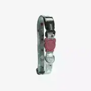 Zee.Dog Terrazzo Green Dog Collar | Adjustable Durable w Security Lock Buckle