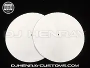 plain white Dj Slipmats (pair) sl1200mk2 mk5 m3d m5g Technics or any turntable