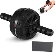 Alasum Ab Wheel Fitness Equipment Roller Ab Workout Equipment Abdominal Exercise Wheel Abdominal Muscle Wheel Abswheel Fitness Abdominal Wheel Ab Workout Machine Pp-ter Steel Pipe