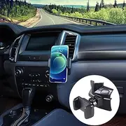 Lcojicep Mobile phone holder The navigation screenCompatible with Ford Ranger 2015-2021 Car Phone Mount Accessories, Central control vent mobile phone holder (Right style A)