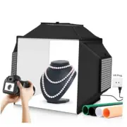 Upgrade Light Box & Soft Box, 16"x16" Professional Portable Photo Box with