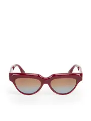 Burgundy Gradient Cat Eye Sunglasses