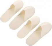 2 Pairs Spa Slippers Washable Light House Shoes Comfortable Non-slip Hotel Slippers for Guests