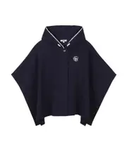 logo-embroidered cape 12,14Y,10Y Navy Blue/White