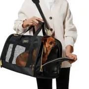 Collapsible Travel Pet Carrier Soft Multi-Entry Folding Portable Kennel Crate...