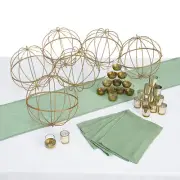 Sage Green & Gold Accent Centerpiece Kit Assortment May Vary