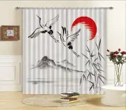 3D Heron sun 43 Blockout Photo Curtain Printing Curtains Drapes Fabric Window AU