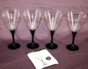 NEW Set of 4 Tupperware Sheerly Elegant Cocktail Stemware Plastic Wine Glasses
