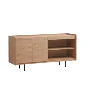 Design Square Tim Sideboard Buffet Unit Storage Cabinet W/ 2-Doors - Oak