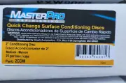 (25 Pk) MasterPro Refinishing 2CDM 2 Inch Diameter Medium Grit Conditioning Disc