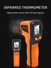 Digital Non-contact Laser IR Infrared Thermometer Meter Temperature Gun T600AtDb