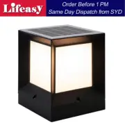 Square Solar Post Light Solar Pillar Lamp Lantern Solar Lamp Gate Fence Garden
