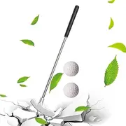 Two-Way Putter Club - Zinc Alloy Head, Stainless Steel Handle | Portable Handle Golf Clubs, Rustproof Golf Accessories 2 Way Putter for Living Rooms Bedrooms