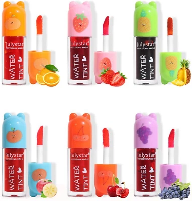 6Pcs Plumping Lip Gloss Set, Non-Sticky Moisturizing Shiny Plumping Lip Polish G
