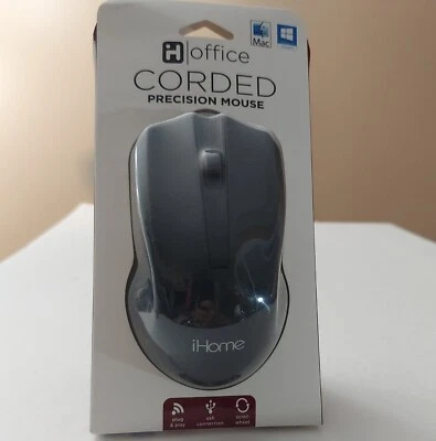 iHome Corded Precision Mouse Black