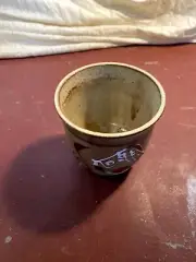 Handmade Studio Pottery Fish Print Planter