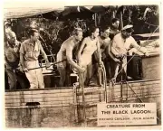 Creature From The Black Lagoon Julia Adams in swimsuit on boat 8x10 inch photo