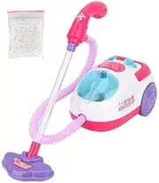 Reliable Pretend Toy Vacuum Cleaner Toy for Kids Housekeeping Cleaning Trolley Set Clean Up Cart 1