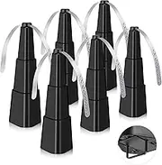 AMIAEDU Fly Fans for Tables, Fly Repellent Fan for Indoor/Outdoor, Food Fans to Keep Flies Away for Party, BBQ, Home, Picnics, Travel, Portable and Easy Use 6 Pack (Black)