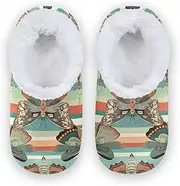 [Caihoyu] Slipper for Kids Girls Boys Fuzzy Fleece Anti-Slip Rubber Sole Lightweight House Shoes Hotel Travel Bedroom Airplane Party