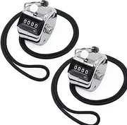 Amble Tally Clicker Counter, Metal Case Mechanical Clicker Digital Handheld Tally Counter with Nylon Lanyard