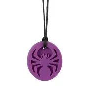 New Sensory Teether Chew Necklace Chewellery Spiderman Purple