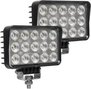 120W 6 Inch Trator Work Light, 10400Lms Excavator Flood Light Offroad Lighting F