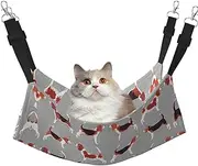 EdWal beagle patterns print Soft Sleeping Hammock Cat Hammock for Cage Hanging,Pet Hammock Bed Adjustable for Small Animals