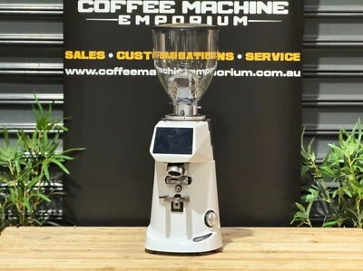 FIORENZATO F83 E PRO ELECTRONIC COMMERCIAL ESPRESSO COFFEE GRINDER MACHINE WHITE