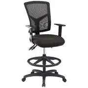 Matrix Mesh 2 Drafting Chair With Arms Black