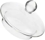 LABRIMP Replacement Glass Teapot Lid Heat-Resistant Decorative Cover for Tea Kettle Easy to Use Accessory for Teapots for Family Parties and Camping