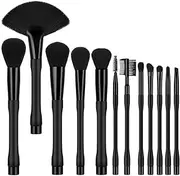 11 Pcs Makeup Brush Set Premium Synthetic Foundation Powder Concealers Eye Shadows Blush Makeup Brushes
