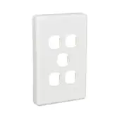 Clipsal C2035VH-WE - 5 Gang Grid And Surround Classic Series White
