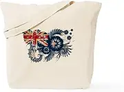 CafePress Australia Flag Tote Bag Natural Canvas Tote Bag, Reusable Shopping Bag
