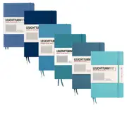 [Leuchtturm1917] Leuchtturm Hardcover Squared Notebook A5 (Blue) - Ocean