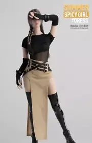 【NO Figure】Worldbox CA012 1/6 Female Soldier Clothes Top Skirt Model for 12''