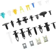 DONFAMDS 200Pcs Car Push Type Retainer Clips Durable Bumper Fasteners for Engine Cover Shroud and Trim Panel Reliable Replacement for Broken Clips Compact and Lightweight Design